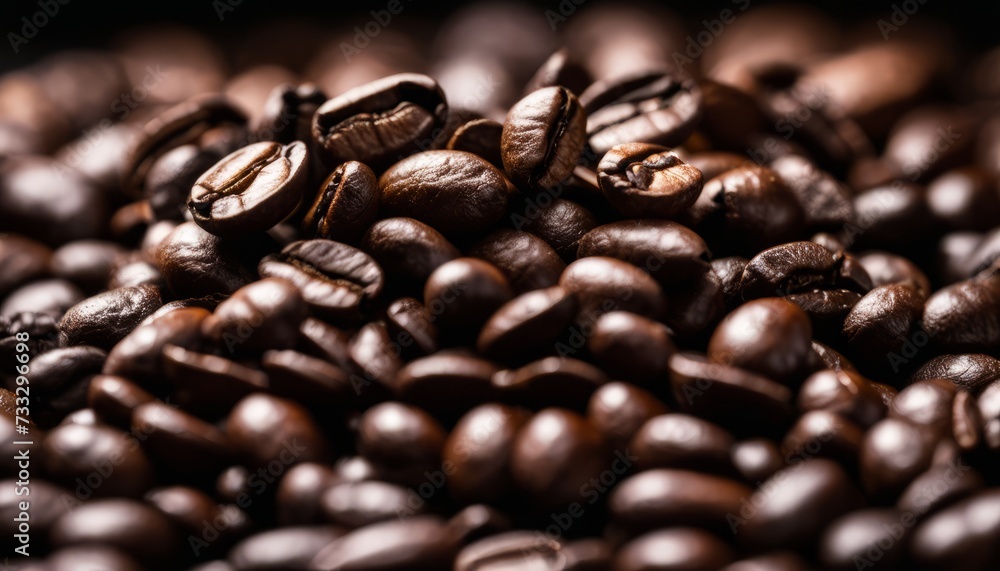 Wall mural A pile of coffee beans