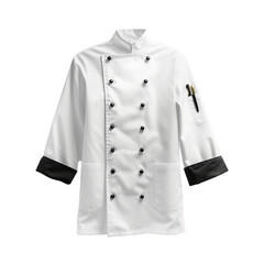 empty chef jacket on a transparent background