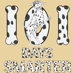 101 Days Of School Dalmatian Dog,
Dalmatian 100th Day Of School, 
Dalmatian 100th Day Of School png,
Dalmatian 100th Day Of School SVG.
Ai file.