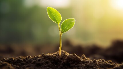 green grass on the ground,Plant seedlings or small trees that grow on fertile soil and soft sun light,Green seedling illustrating concept of new life in early stage