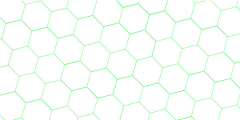 abstract 3d hexagon block pattern in green and white. 3d rendering.....
