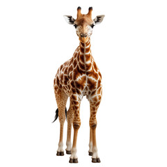 Obraz premium Giraffe on transparent background.