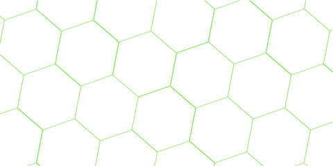 abstract 3d hexagon block pattern in green and white. 3d rendering.....
