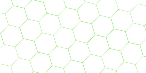 Fototapeta na wymiar abstract 3d hexagon block pattern in green and white. 3d rendering..... 
