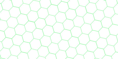 abstract 3d hexagon block pattern in green and white. 3d rendering.....
