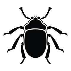 Bug Flat Icon Isolated On White Background