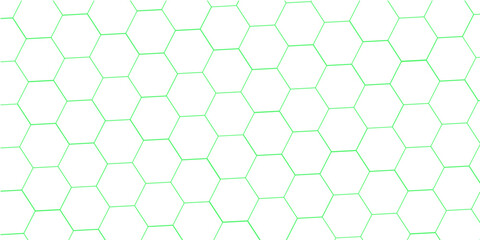 abstract 3d hexagon block pattern in green and white. 3d rendering.....
