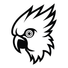 Parrot Flat Icon Isolated On White Background