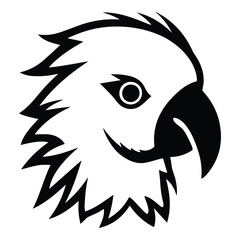 Parrot Flat Icon Isolated On White Background