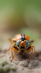 Macro Shot of Lady bug, insects eye