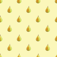 Pears Seamless Vector Pattern Design
