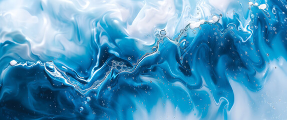 a water flow over a white background in