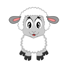 Naklejka premium sheep vector lamb vector sheep lamb cartoon character sheep lamb design