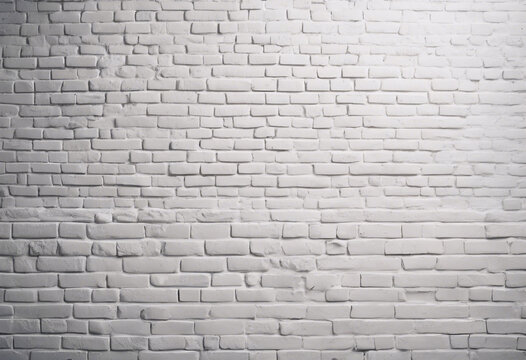 White wall background photo with painted bricks