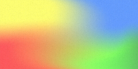 Light colored yellow blue red green color gradient background, grainy texture, noise texture blur abstract background, abstract grain gradation texture