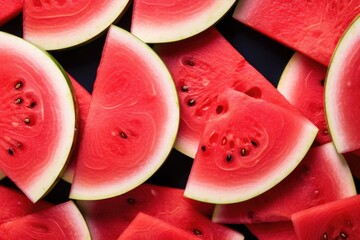 colorful background of watermelon slices