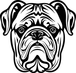 Bulldog svg drawing