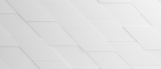 Wide White Background 3d illustration