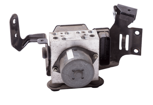 Brake fluid pump control unit for distributing braking force to different wheels during operation of the stabilization system and the vehicle's ABS. Supported auto parts catalog.