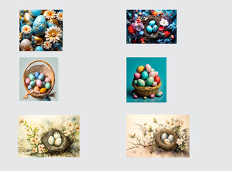 Ostern, Ostereier, Osternest, Osterhase