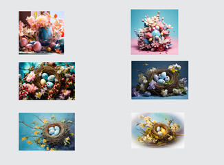 Ostern, Ostereier, Osternest, Osterhase