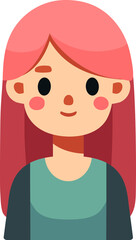 People avatar, woman icon.	
