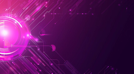 Magenta color cyber and tech background