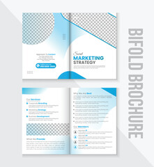 Bifold brochure design template