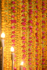 Mehndi Backdrops ideas with flowers