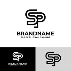 Modern Initials SP Logo, suitable for business with SP or PS initials