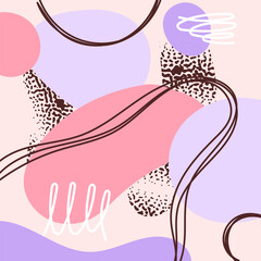 Abstract hand drawn background vector illustration