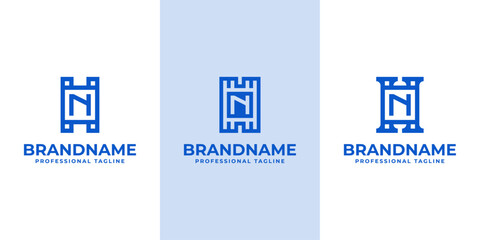 Modern Initials HN Logo, suitable for business with HN or NH initials