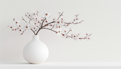 Obraz na płótnie Canvas Contemporary Vase with Winter Berries