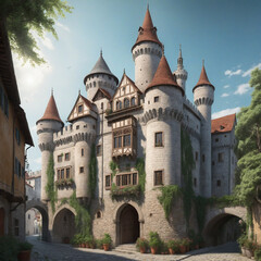Fototapeta premium fairy tale castle