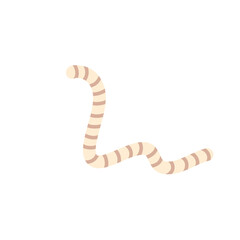 Cartoon parasite worm