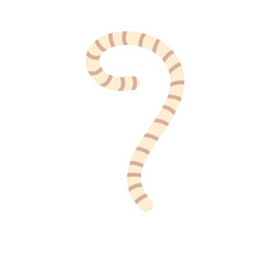 Cartoon parasite worm
