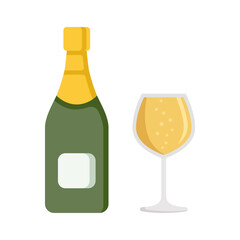 champagne icon design vector template
