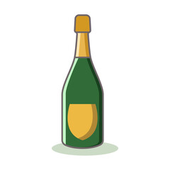 champagne icon design vector template