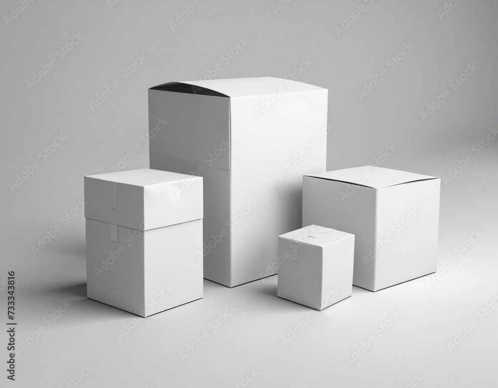 Poster empty 3d cube graphics