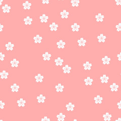 背景パターン素材　桜のシンボル（B_3_1）
