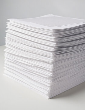 Stack of blank sheets