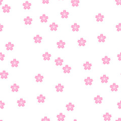 背景パターン素材　桜のシンボル（B_6_1）
