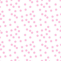 背景パターン素材　桜のシンボル（B_6_3）
