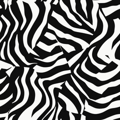 seamless zebra animal pattern  vector illustration isolated transparent background, cut out or cutout t-shirt design