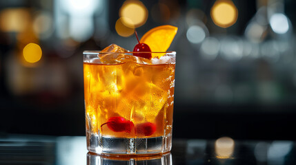 Details with a long island cocktail. AI generated