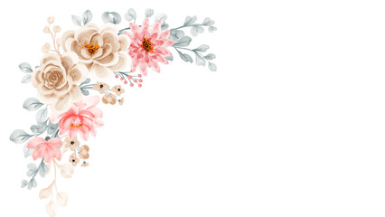 Peach Serenity and Beige Harmony : Floral Designs