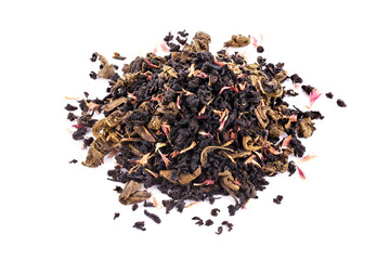 Tea with strawberry flavor and passion fruit