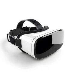Virtual reality helmet isolated on white background