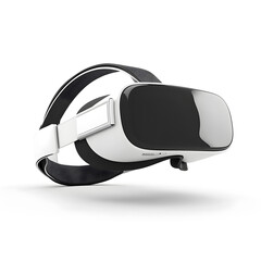 Virtual reality helmet isolated on white background