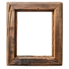 Wood frame or photo frame isolated on the white background